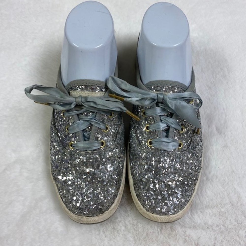 Kate Spade X Keds Champion Silver‎ Glitter Sneakers Size 6